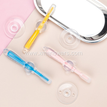 Soft Durable Silicone Rubber Finger Toothbrush with Case